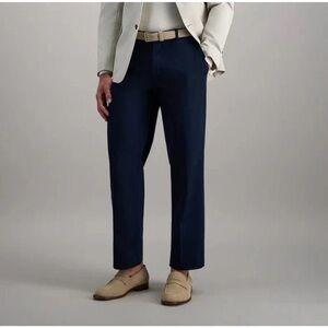 Men's Navy Saddlebred dress pants. Wore once. Flat front elastic band